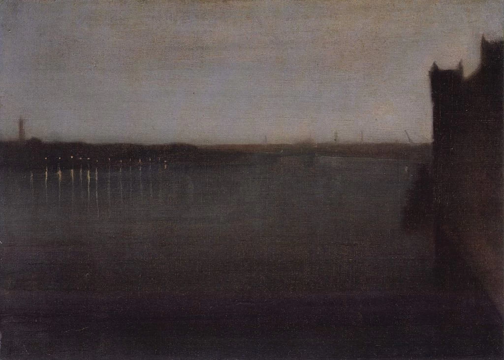 Ames McNeill Whistler - Notturno in grigio e oro, Ponte di Westminster, Collezione Burrell, Glasgow